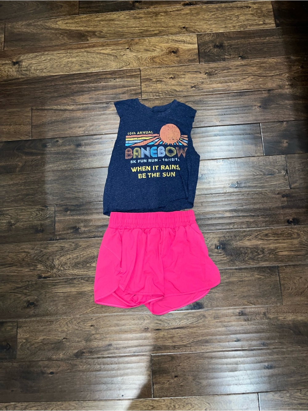 Kids Bright Pink Athletic Shorts - Brand Unspecified